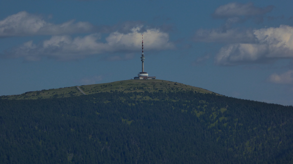 Praděd, the highest mountain of the Jeseníky range